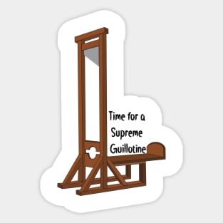 Supreme Guillotine Sticker